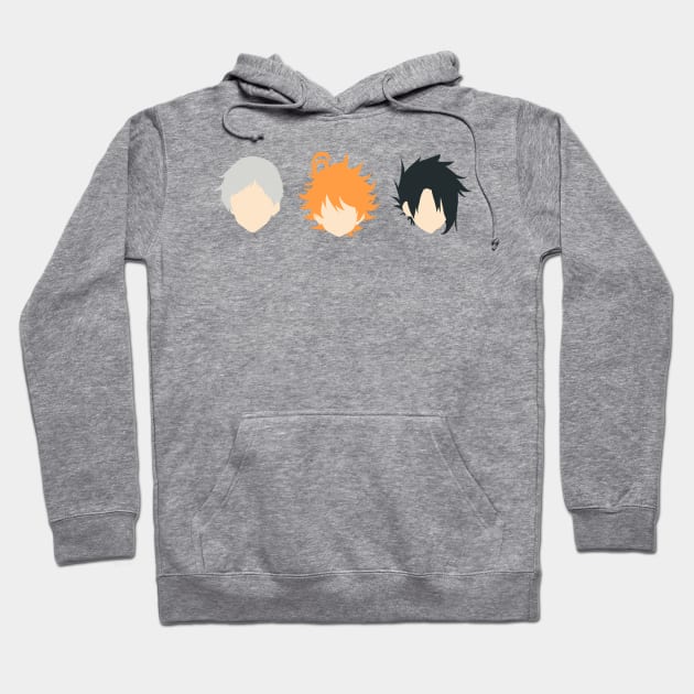 The promised neverland minimal characters Hoodie by ballooonfish